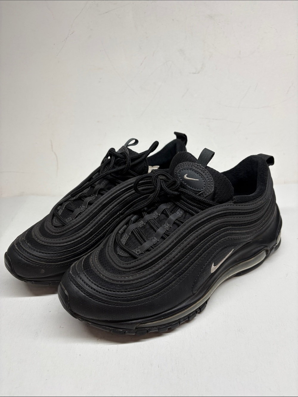 Nike Men’s Air Max 97 Sneakers - Black with Silver Swoosh